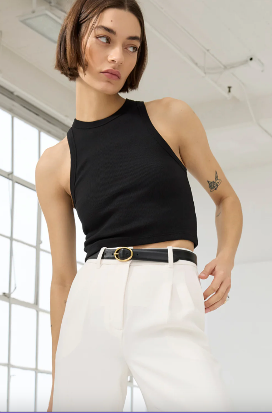 Cropped Not So Basic Tank