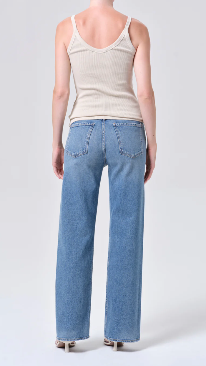 Ren Jean 32" High Rise Wide Leg Long in Measure