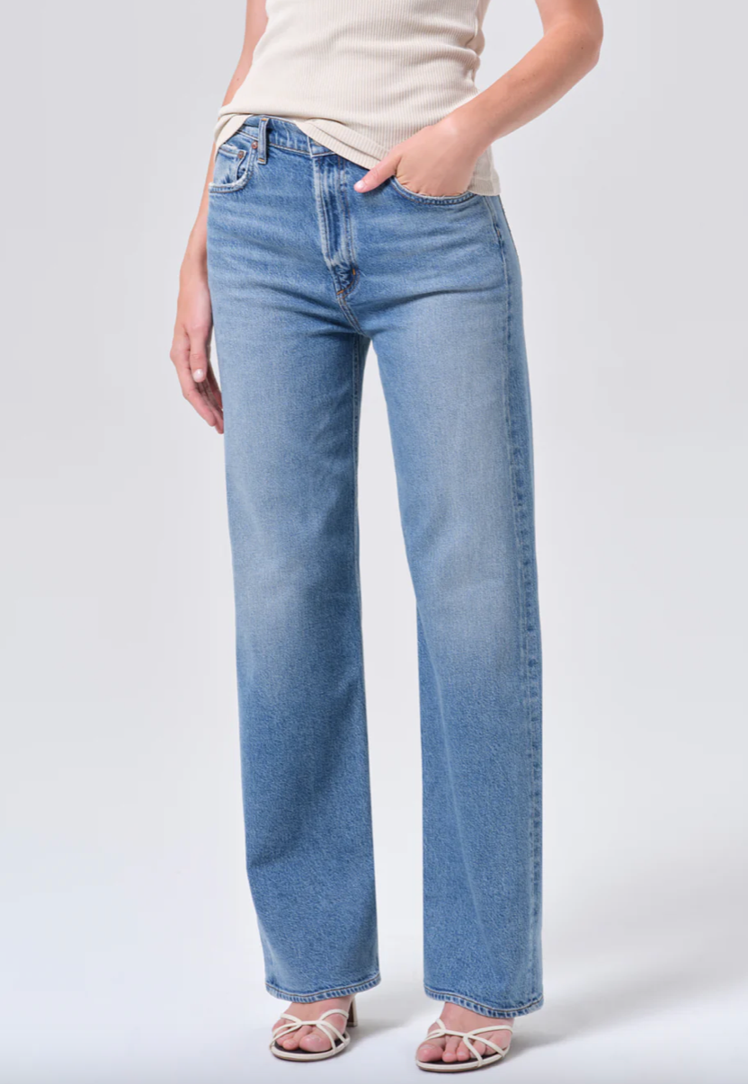 Ren Jean 32" High Rise Wide Leg Long in Measure