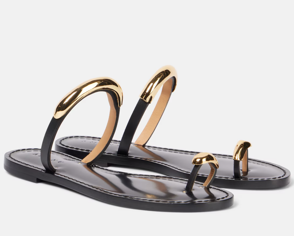 Samburu leather sandals - black