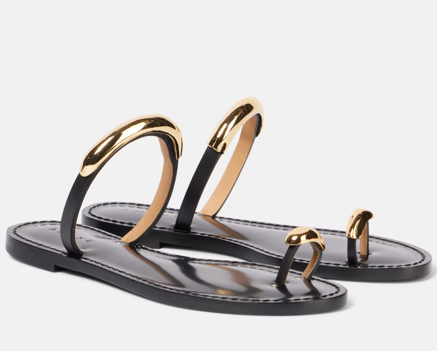 Samburu leather sandals - black