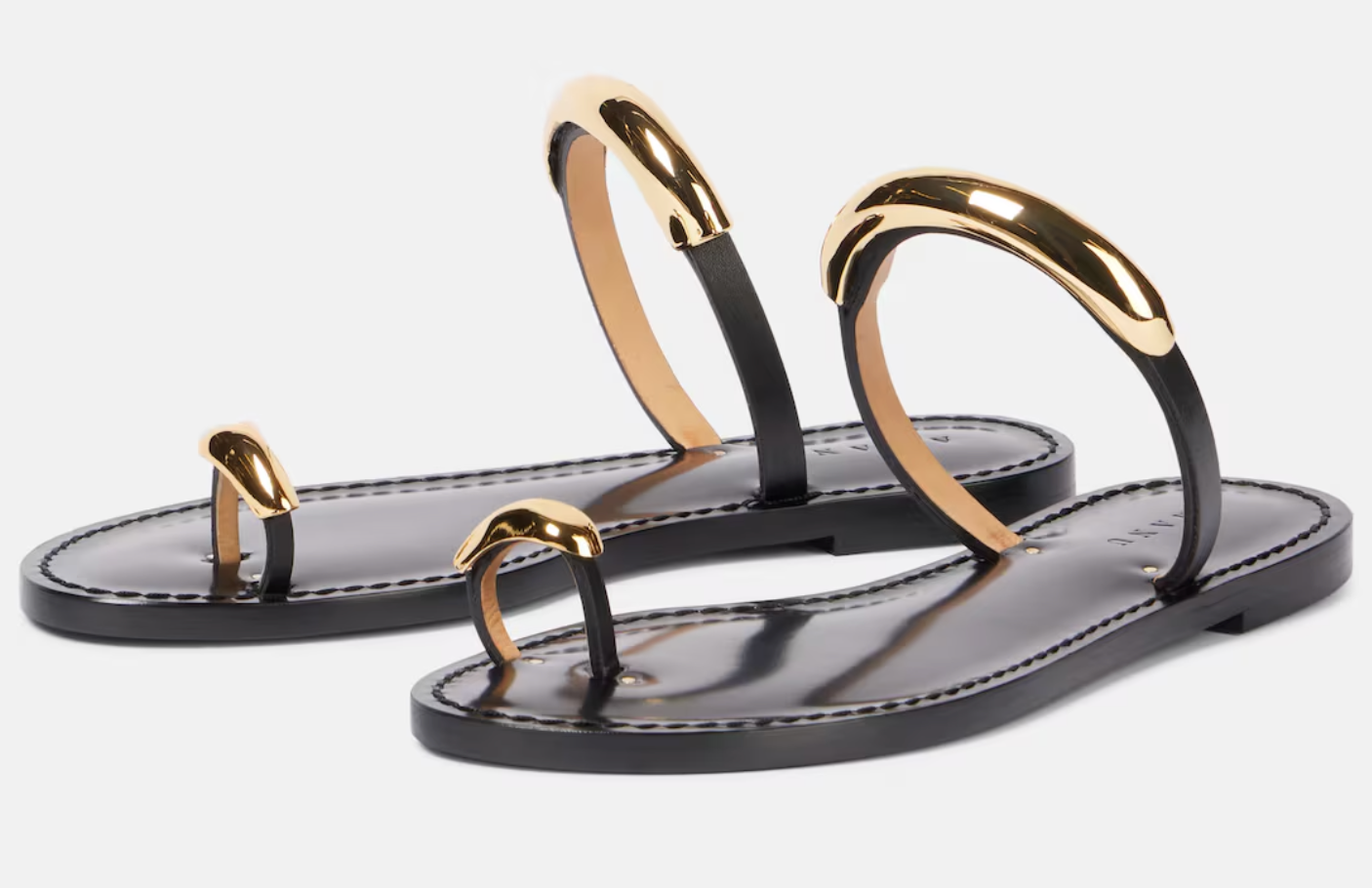 Samburu leather sandals - black