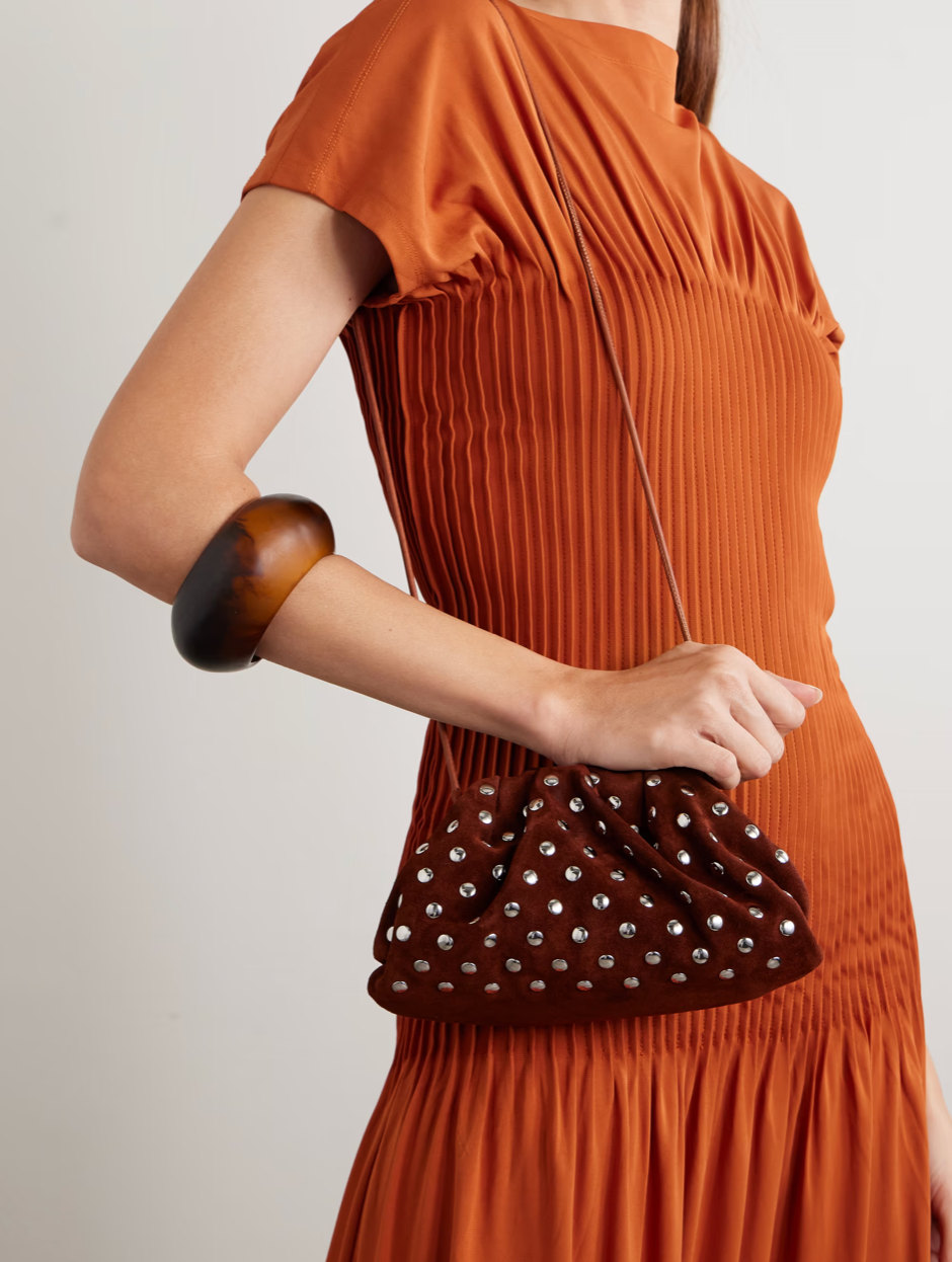 Bailey Clutch - Brown Suede