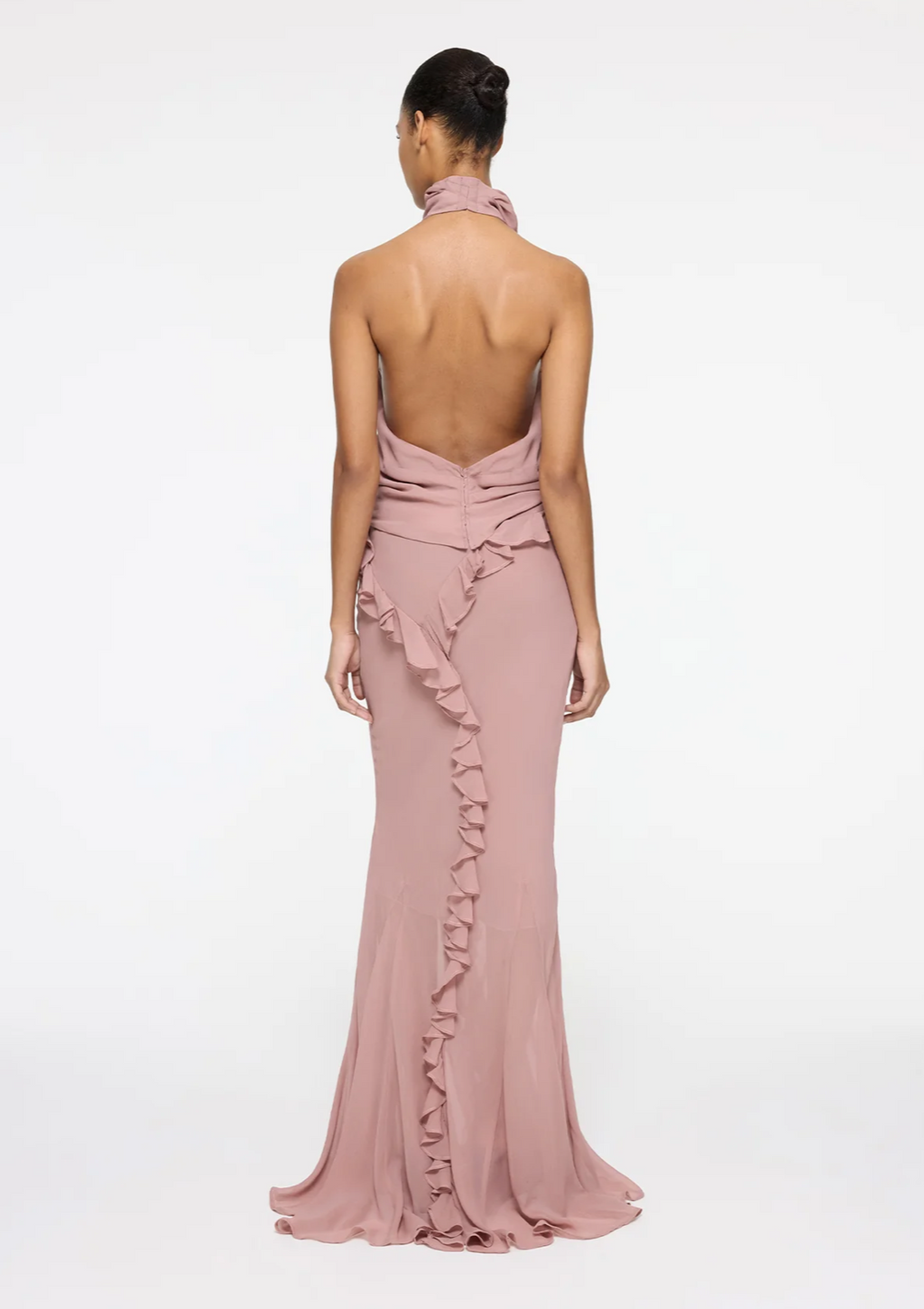 Romantic Ruffle Skirt in Dusty Pink