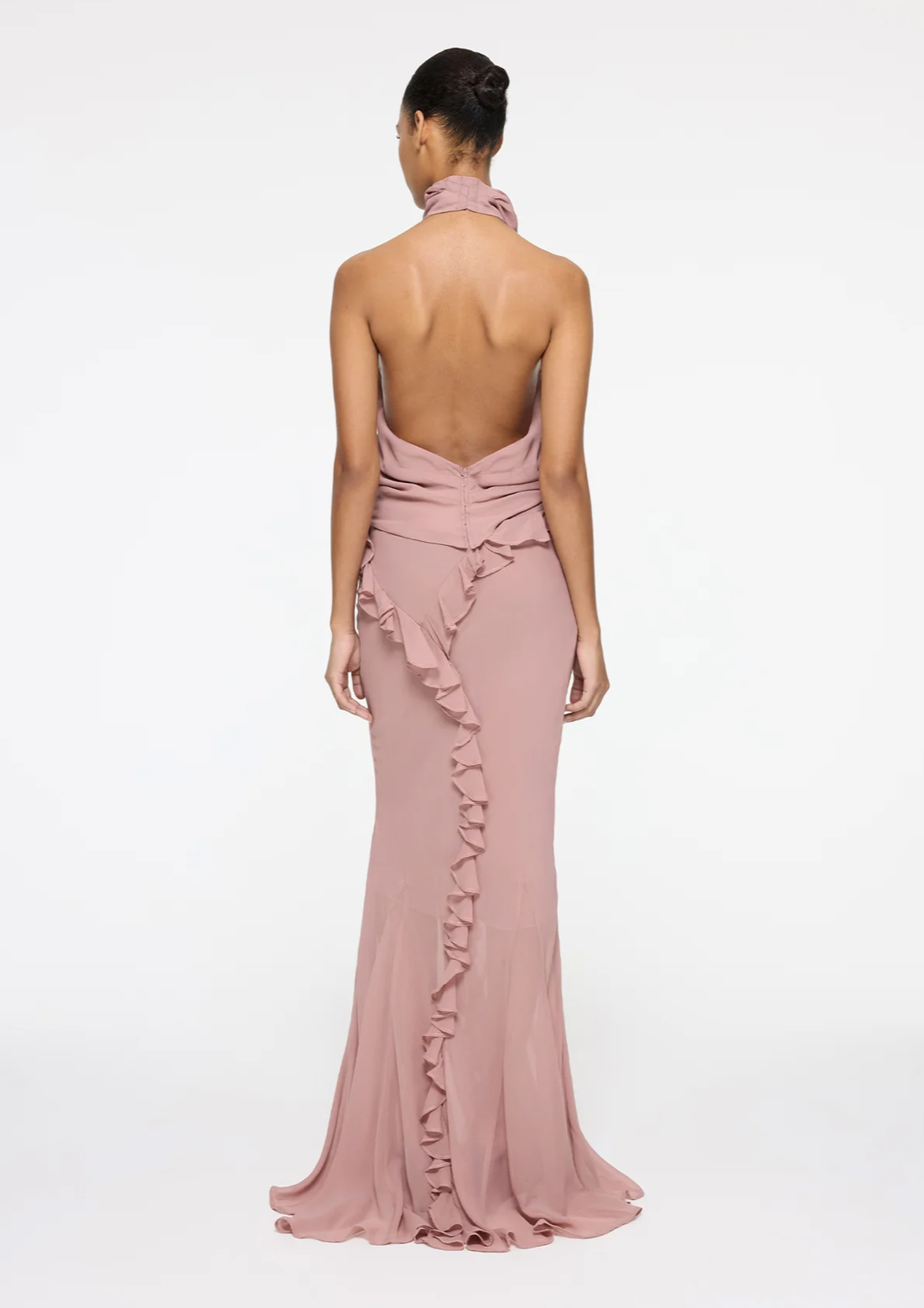 Romantic Ruffle Skirt in Dusty Pink