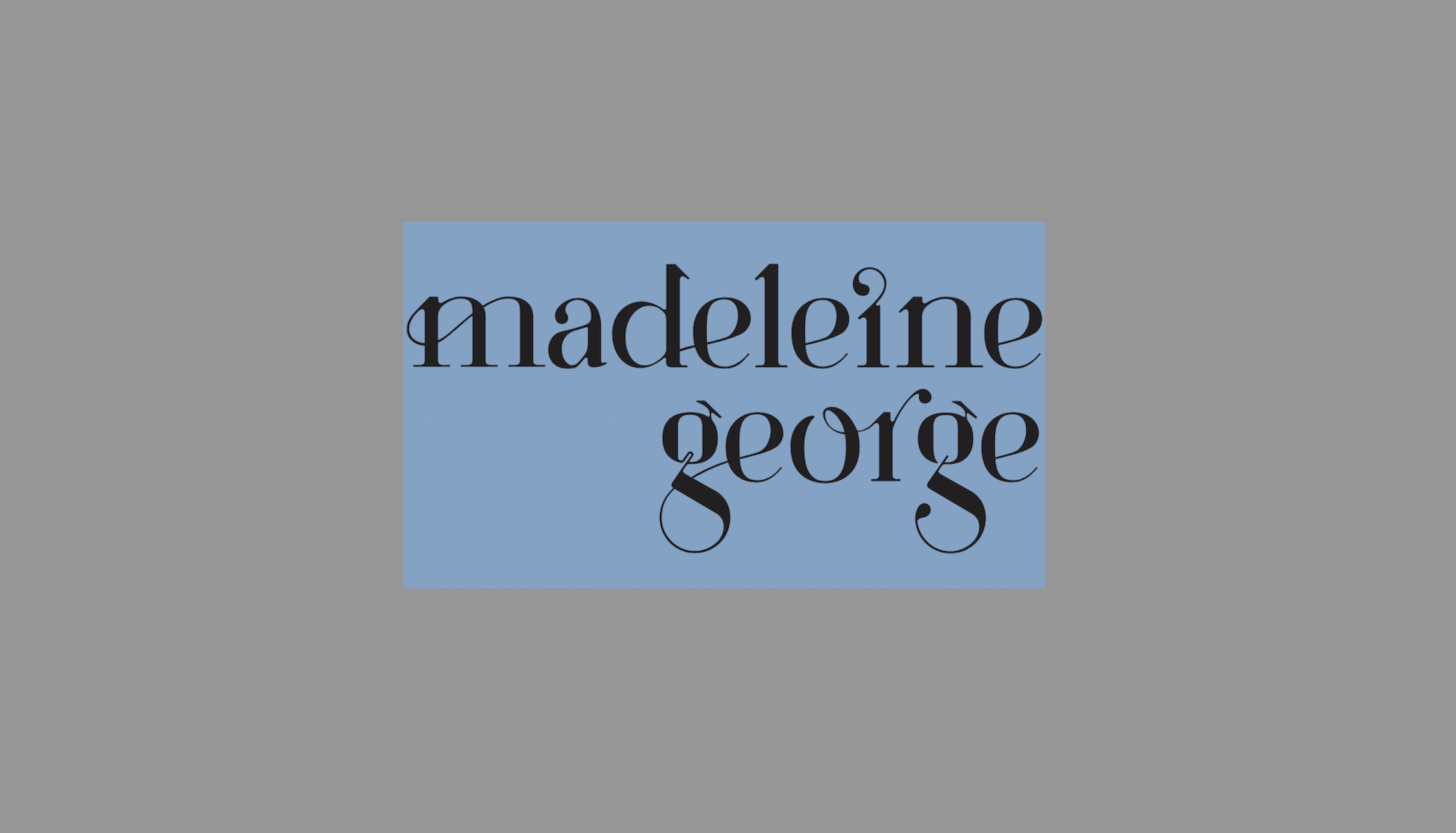 Gift Card for Madeleine George