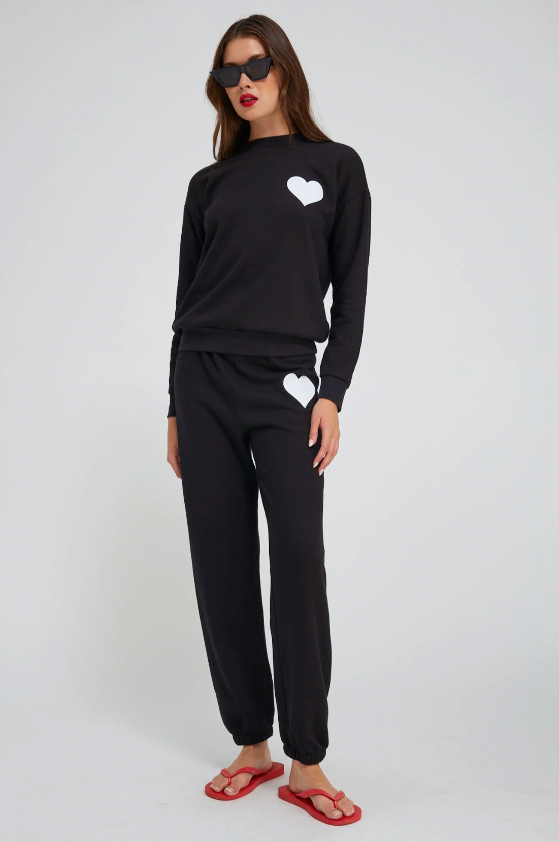 Black Heart Sweatpants