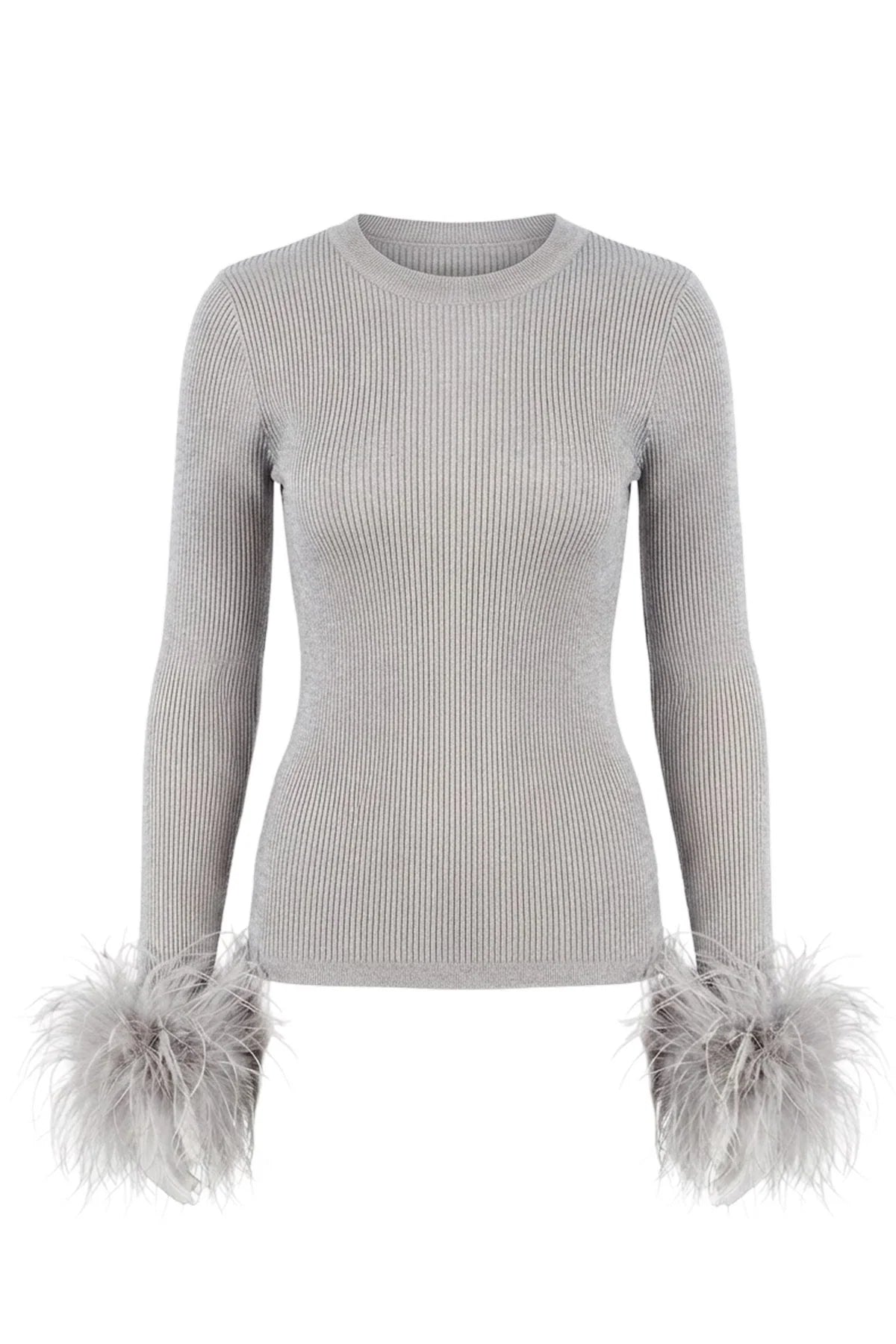 Extra Crew Neck Sweater in grey