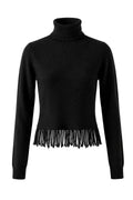 FRINGEY CASHMERE in Asphalt