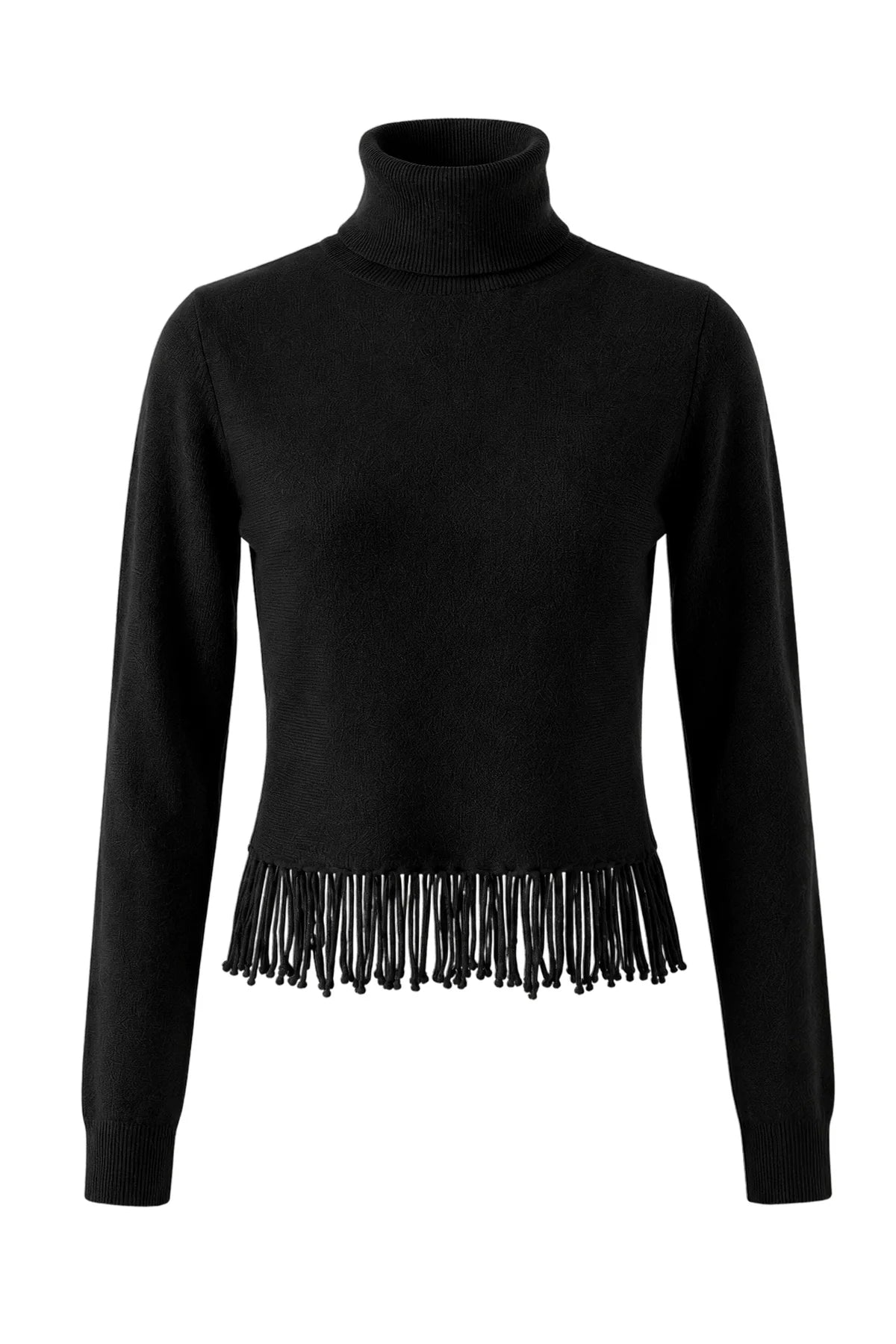 FRINGEY CASHMERE in Asphalt
