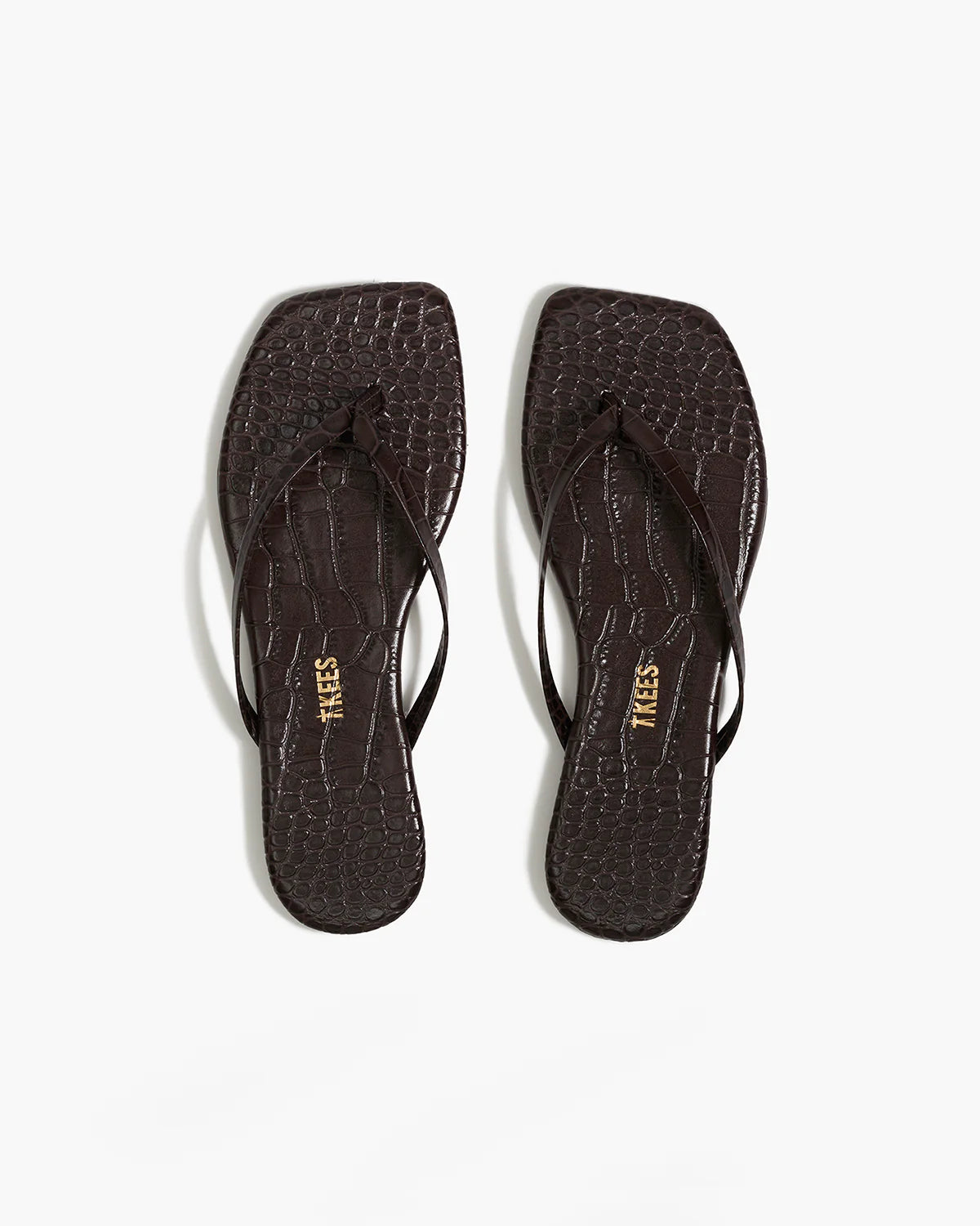 Square Toe Lily Croc - Carob
