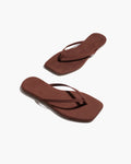 Square Toe Lily Suede - Bourbon