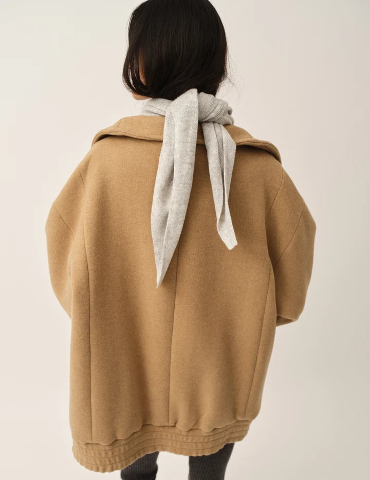 THE CLOONEY NECK JACKET in beige