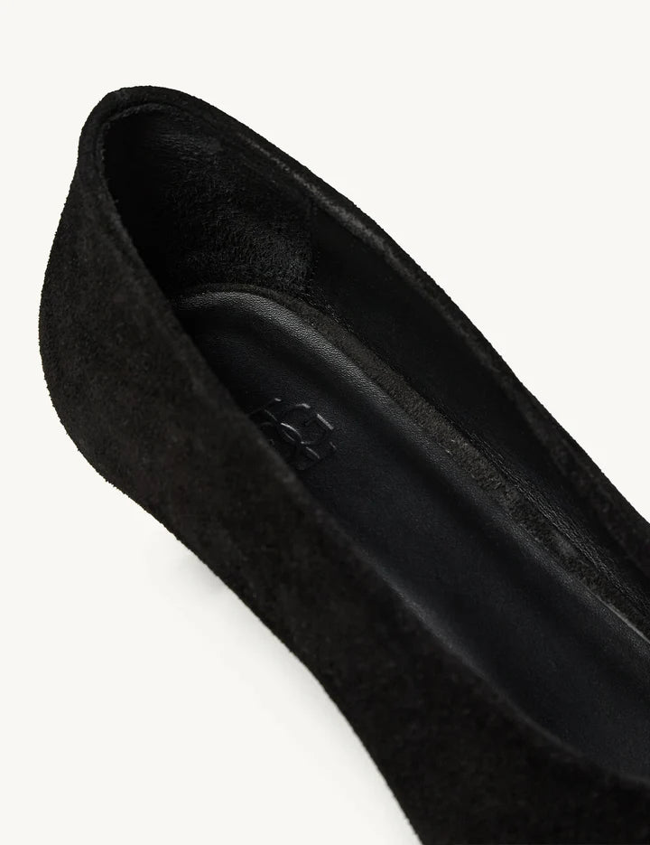 NICOLE SUEDE PUMPS in BLACK