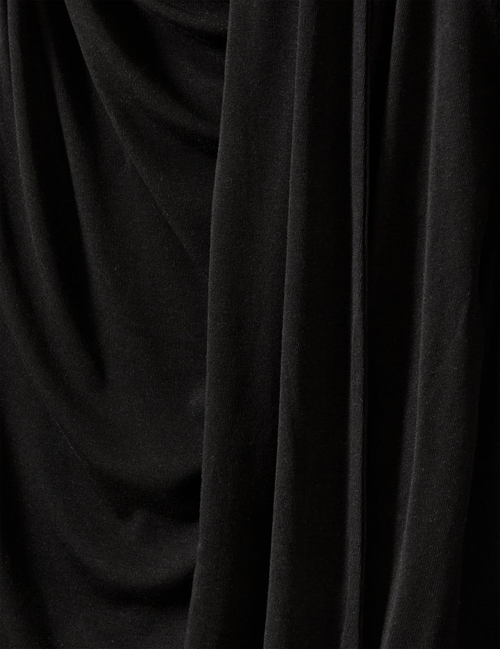 BREANNA SCARF BLOUSE in black