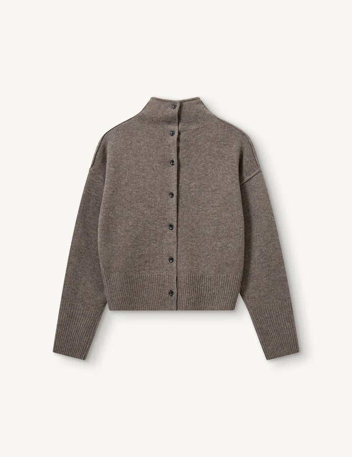 VOLMER BACK KNIT in brown