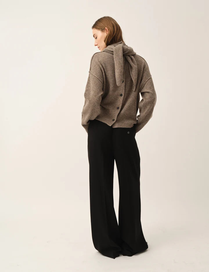 VOLMER BACK KNIT in brown