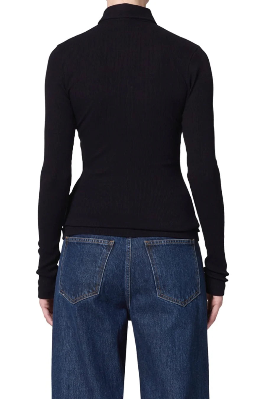 Amica Zip Polo - Black