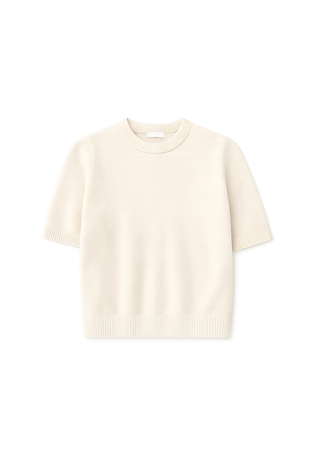 Cropped Short Sleeve Crew
