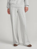 The Wide Leg Pant 30" in light grey marl