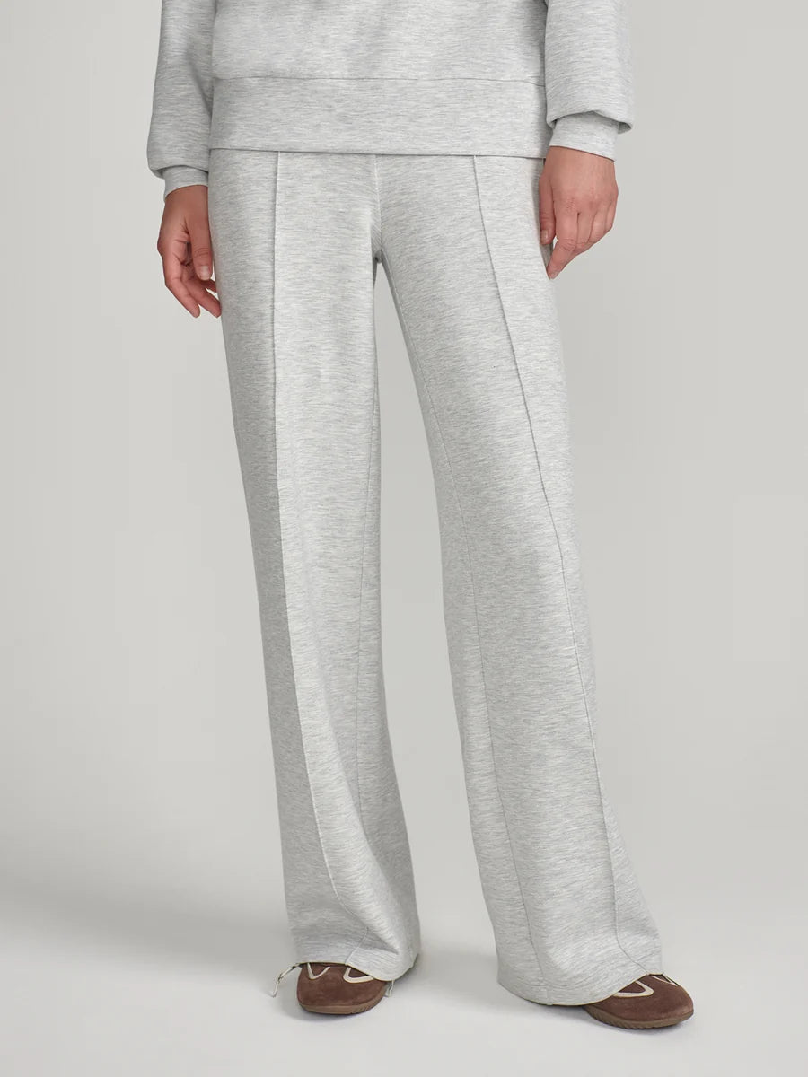 The Wide Leg Pant 30" in light grey marl