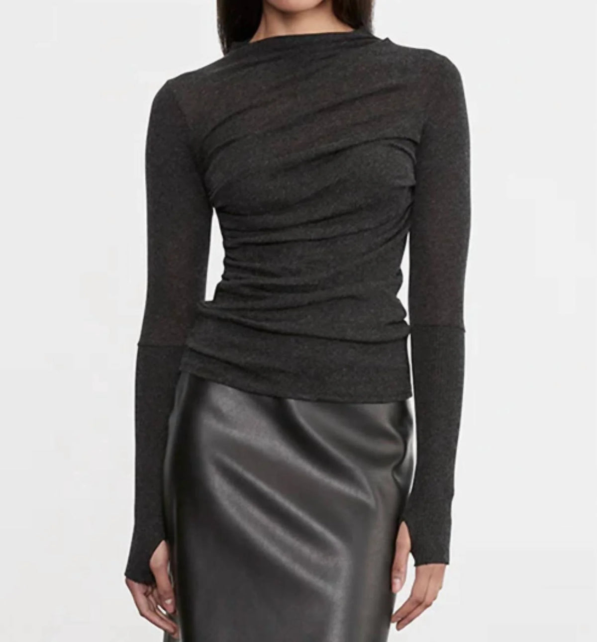 Cashmere Jersey Twist Top