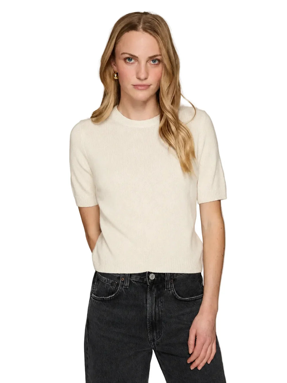 Cropped Short Sleeve Crew