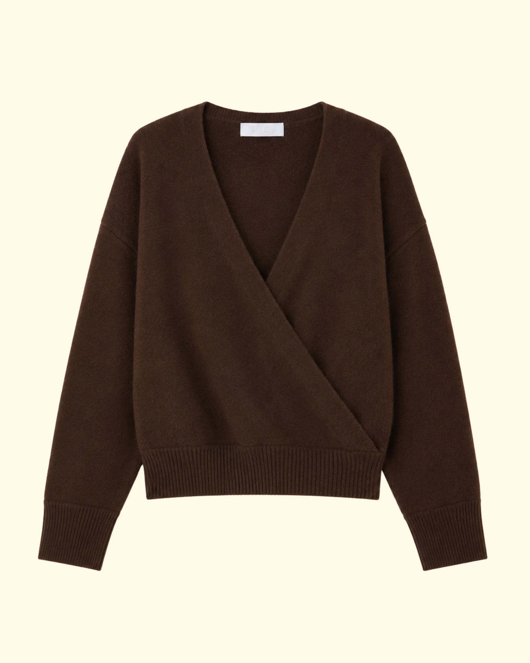 KODA WRAP CASHMERE SWEATER | CINNABAR