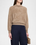 Puff Sleeve Funnel Neck Dolman
