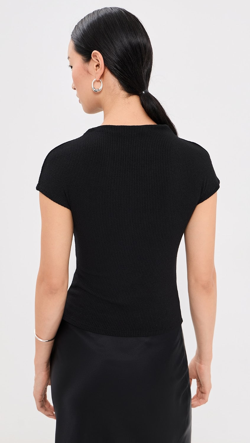 Karlie Slit Neck Tee