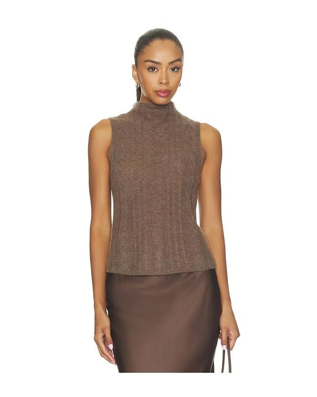 Salvia sleeveless in Swiss brown