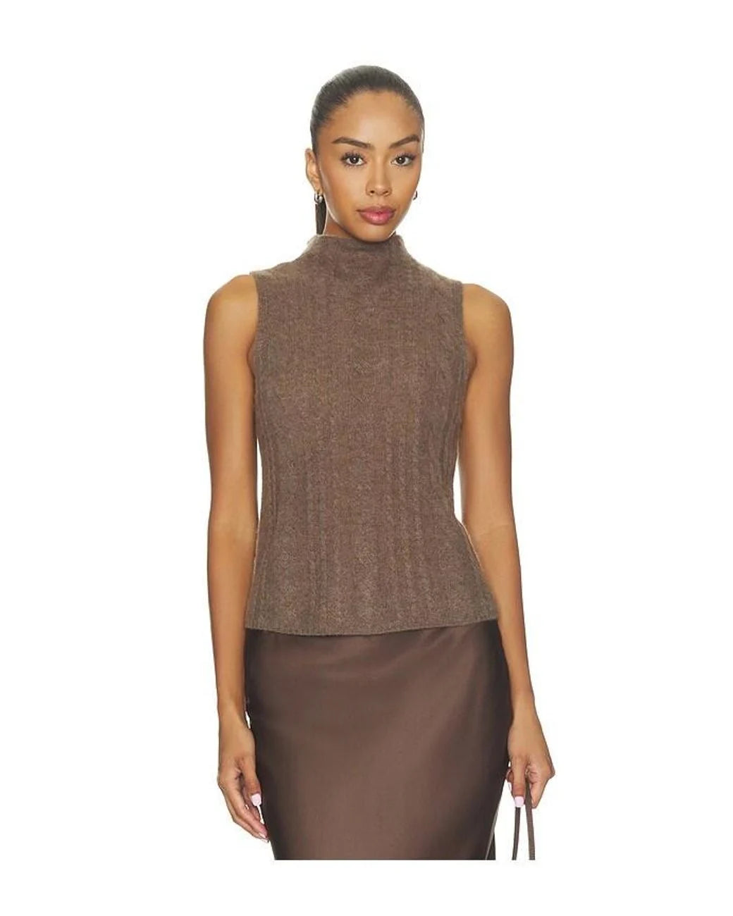 Salvia sleeveless in Swiss brown