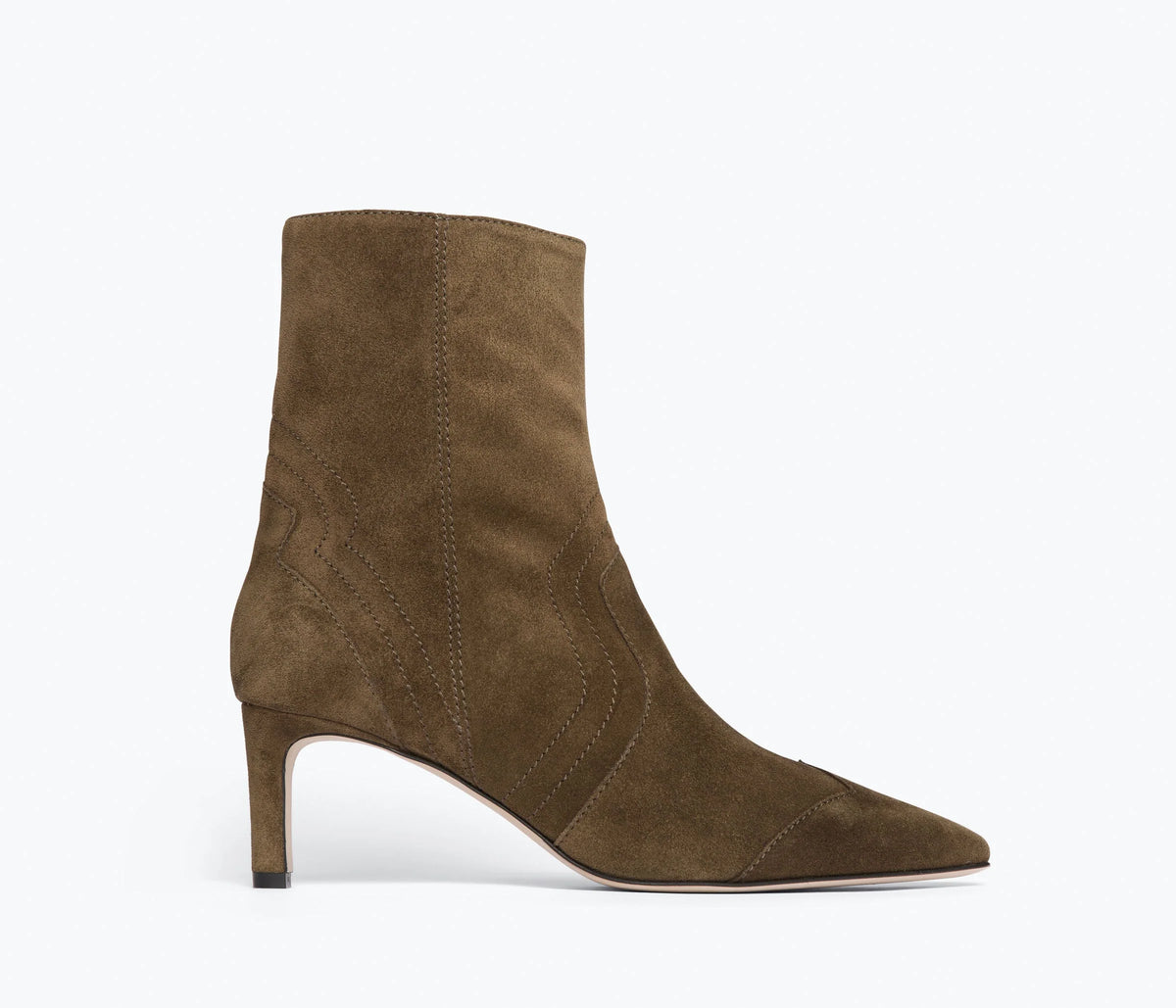 Shaina Boot in Moss Suede