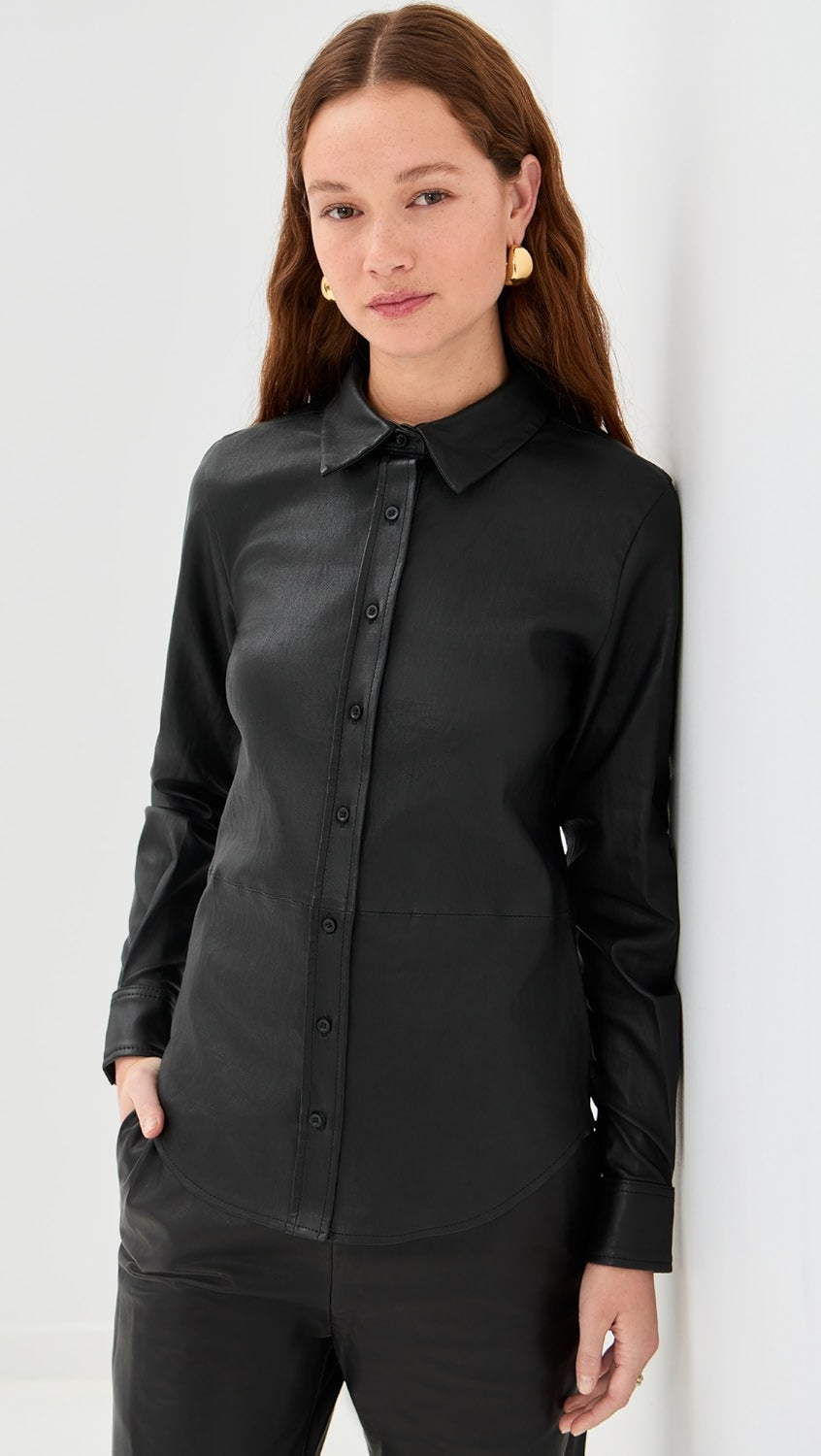 Fonda Button Up Top