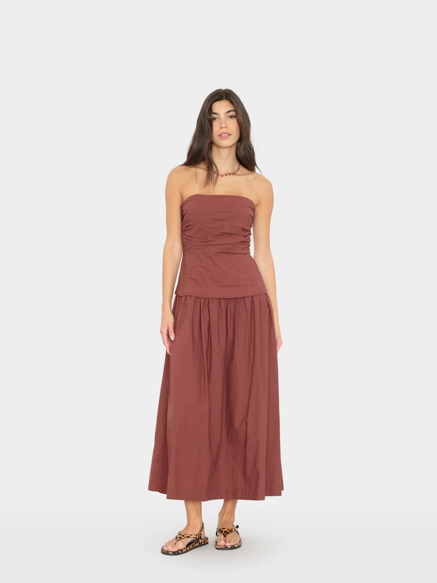 Ciara Dress - adobe brown