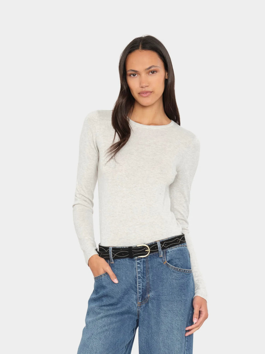 Crewe Sweater - Silver Smoke
